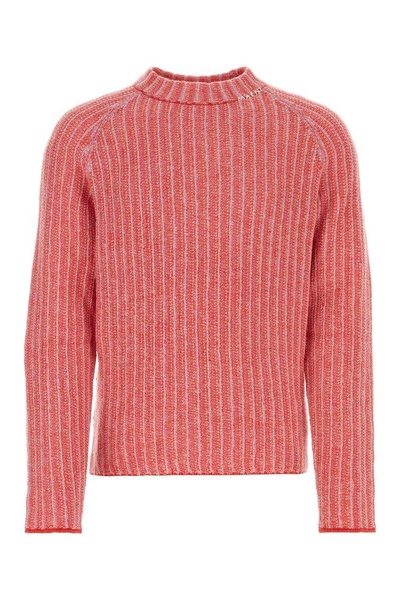 Marni Logo Embroidered Cable-Knit Jumper