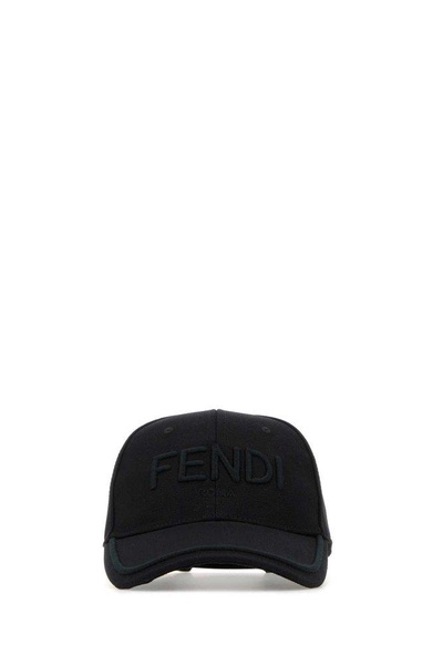 Fendi Logo Embroidered Baseball Cap