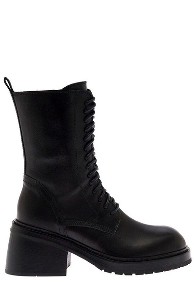 Heike Ann Demeulemeester Women's Black Leather Boots