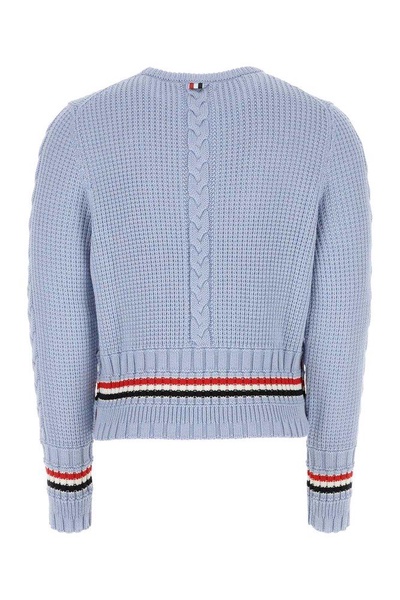 Thom Browne RWB-Stripe Cable Knit Jumper