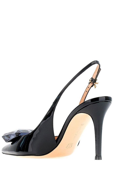 Gianvito Rossi Embellished Slingback Pumps