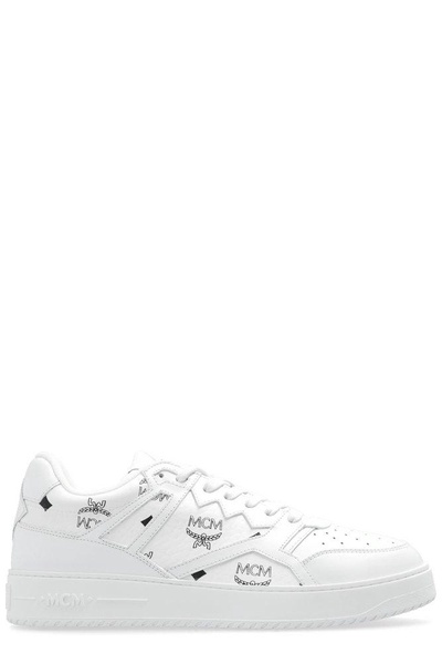 MCM Neo Derby Visetos Lace-Up Sneakers