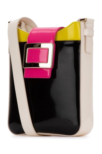 Roger Vivier Logo Engraved Color Blocked Crossbody Bag