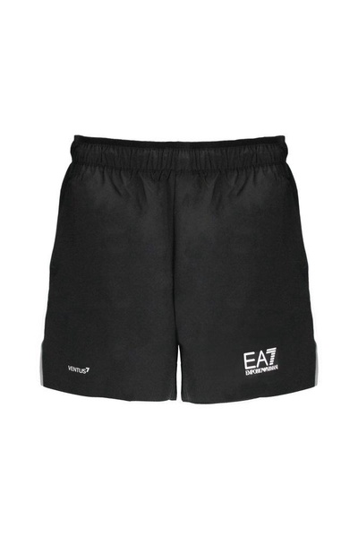 Ea7 Emporio Armani Logo Printed Elasticated Waist Track Shorts