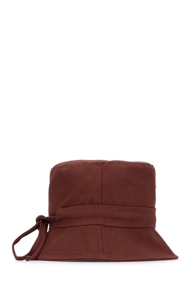 Jacquemus Logo Plaque Drawstring Bucket Hat