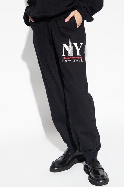 Alexander Wang Logo Embroidered Sweatpants