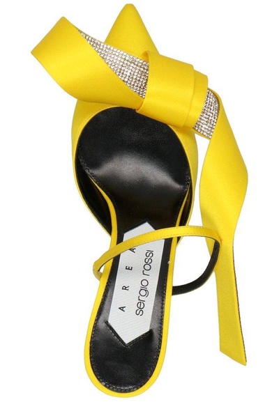 Sergio Rossi Marquise Bow Embellished Pumps