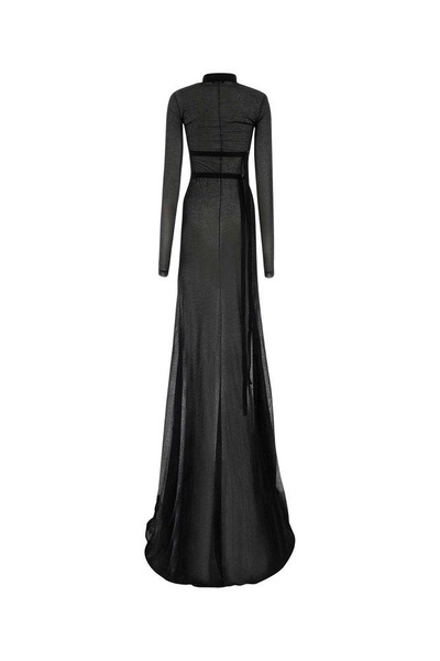 Ann Demeulemeester Long Sleeved Crewneck Maxi Dress