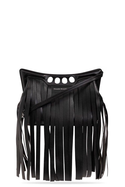 Alexander McQueen The Peak Fringed Mini Shoulder Bag