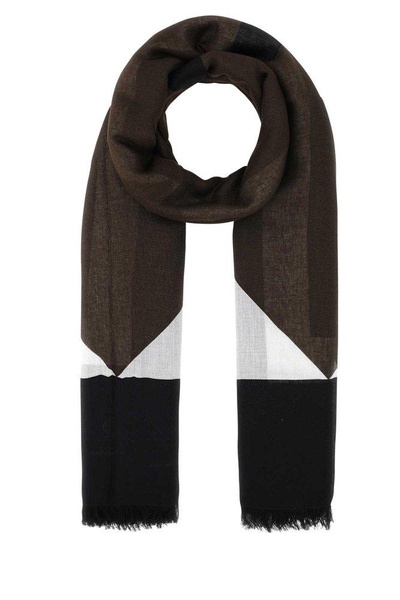 Saint Laurent Woman Printed Modal Blend Scarf