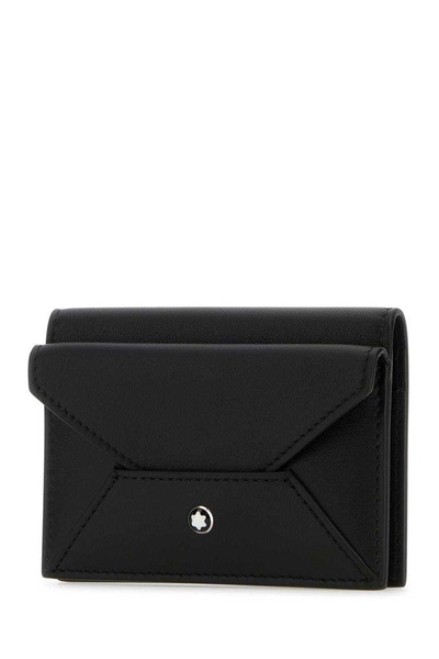 Montblanc Logo Plaque Foldover Top Wallet