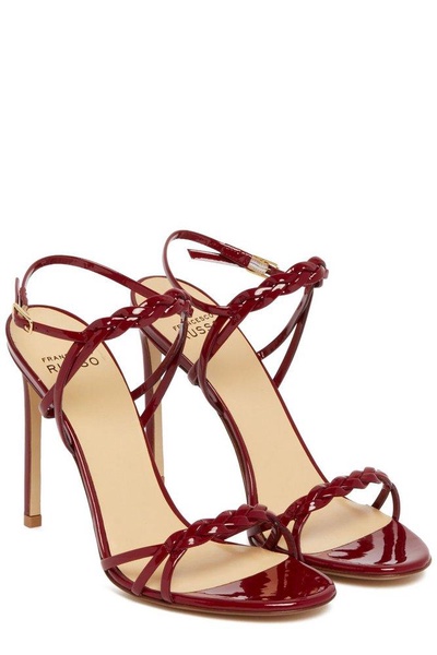 Francesco Russo Braids-Embellished Strap Sandals