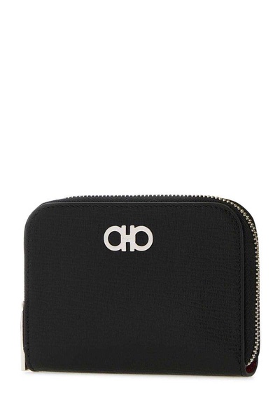 Ferragamo Gancini-Plaque Zipped Wallet