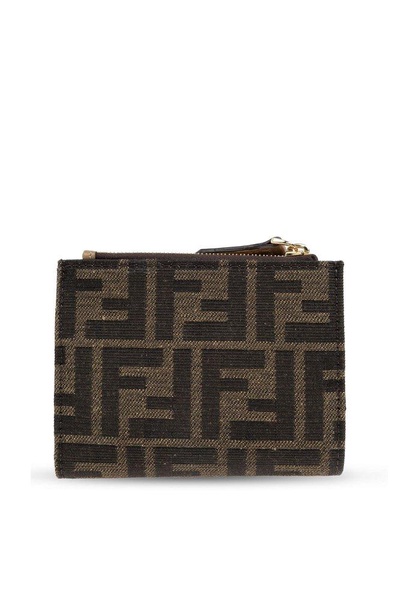 Fendi Monogram Jacquard Slim Baguette Small Wallet