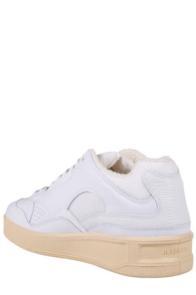 Jil Sander Round Toe Lace-Up Sneakers