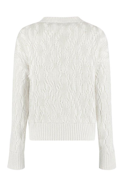 Fabiana Filippi Lurex Detailed Cable Knit Jumper