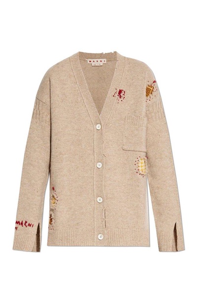 Marni Vintage Effect Buttoned Cardigan