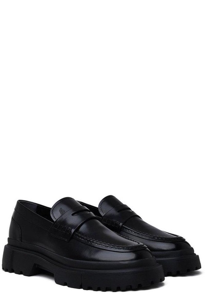 Hogan H629 Round-Toe Loafers