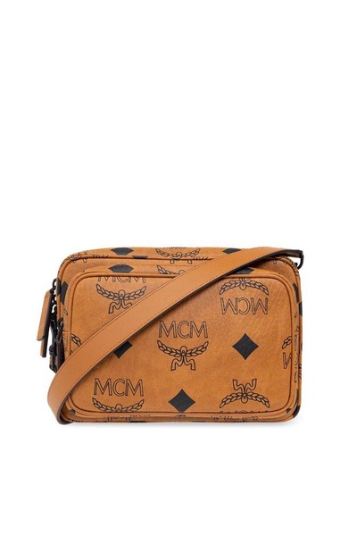 MCM Aren Monogrammed Small Crossbody Bag