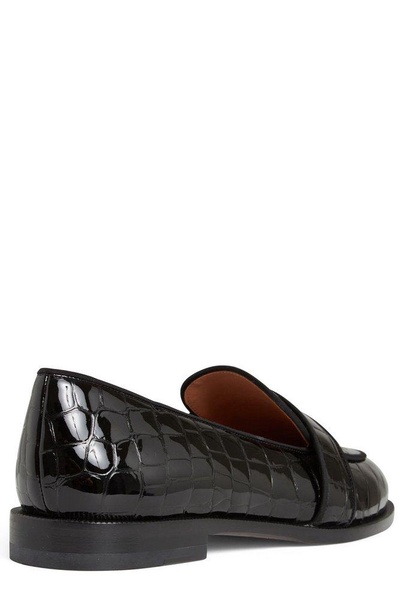 Aquazzura Martin Embossed Loafers