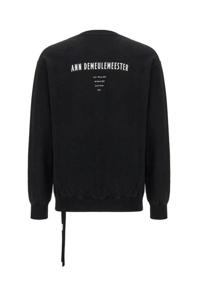 Ann Demeulemeester Logo Printed Crewneck Sweatshirt