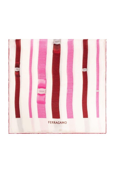 Ferragamo Bow Printed Scarf