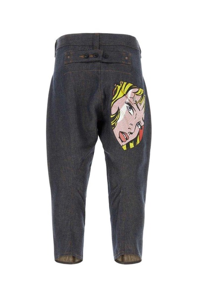 Junya Watanabe MAN Pattern-Printed Cropped Trousers