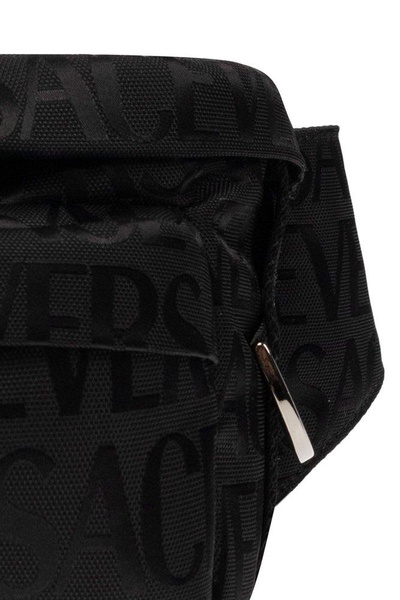 Versace Allover Logo Printed Belt Bag