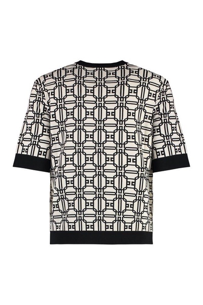 Elisabetta Franchi Jacquard Logo Shirt