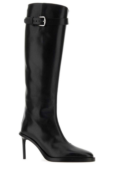 Ann Demeulemeester Pointed-Toe Buckle-Detailed Boots