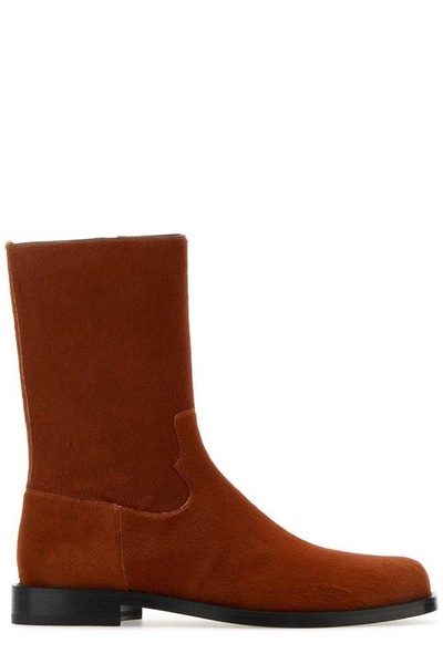 Dries Van Noten Round-Toe Slip-On Boots