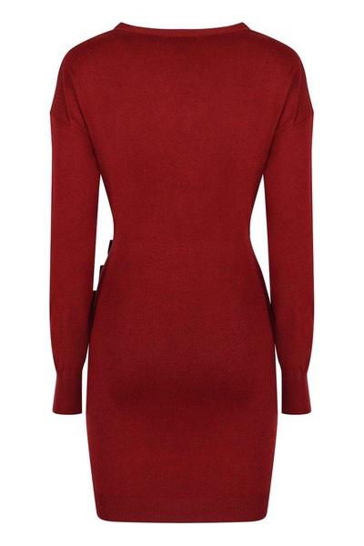 Philosophy Di Lorenzo Serafini Long-Sleeved V-Neck Dress