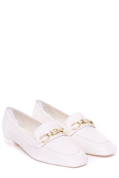 Stuart Weitzman Chain-Detailed Slip-On Loafers