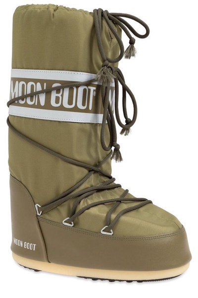 Moon Boot Icon Logo Printed Lace-Up Boots