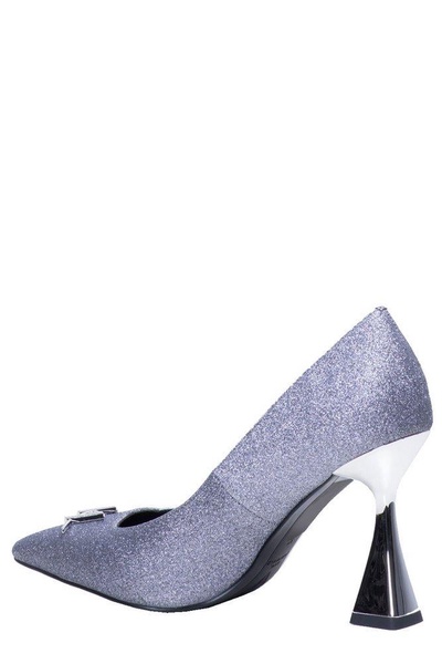 Karl Lagerfeld Debut Brooch Court Glittered Pumps