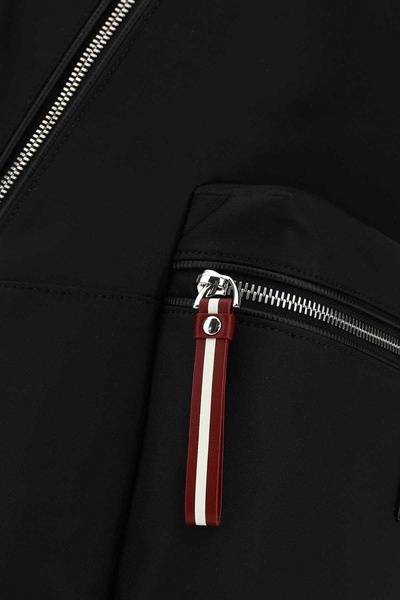 Bally Logo Patch Zip-Up Backpack