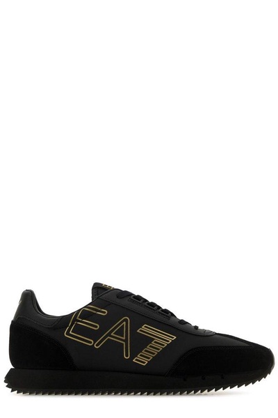 Ea7 Emporio Armani Vintage Logo Printed Sneakers