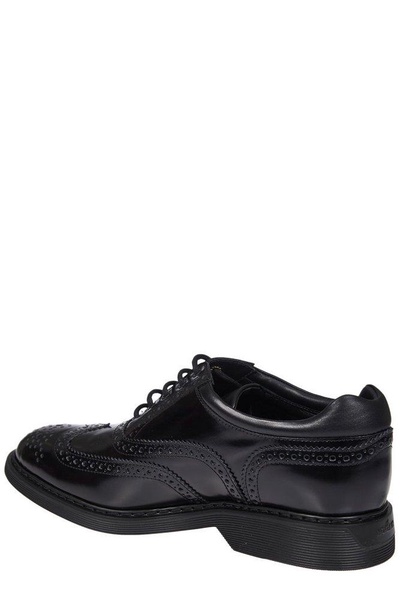 Hogan Round Toe Lace-Up Brogues