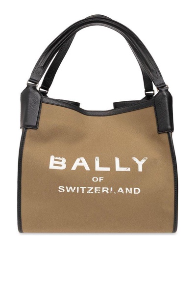 Bally Logo Printed Large Tote Bag