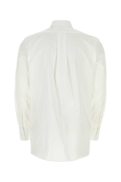 BURBERRY Mens White Cotton Poplin Shirt for FW23