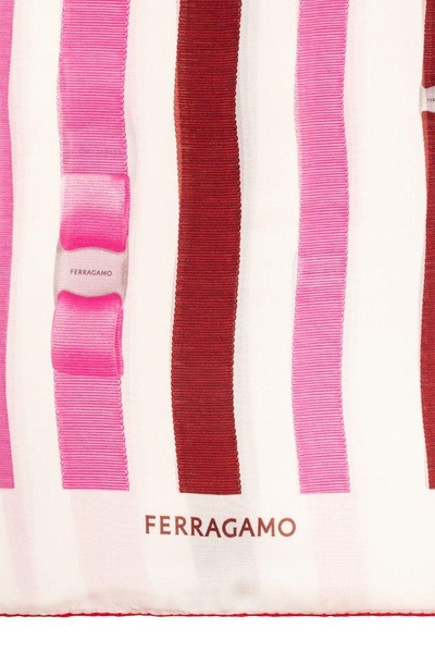 Ferragamo Bow Printed Scarf