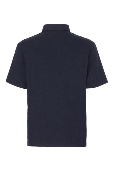 Brunello Cucinelli Short-Sleeved Ribbed Polo Shirt