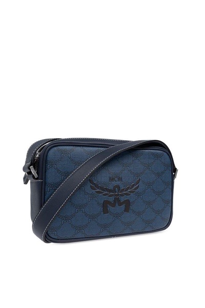 MCM Himmel Logo Printed Small Shoulder Bag