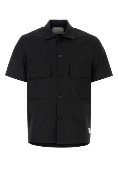 Sacai Short Sleeved Thomas Mason Poplin Shirt