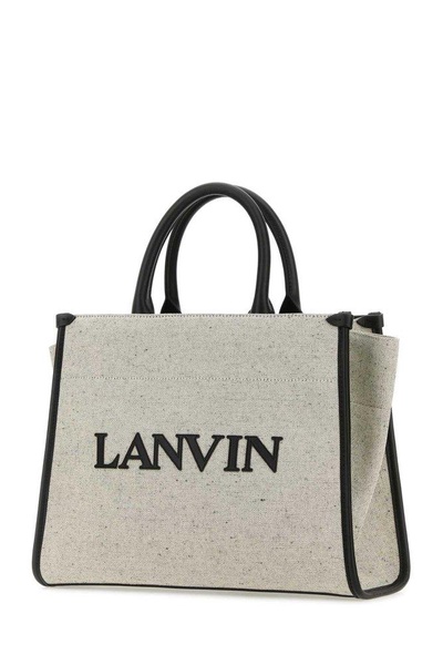 Two-tone Canvas Small In & Out Shopping Bag