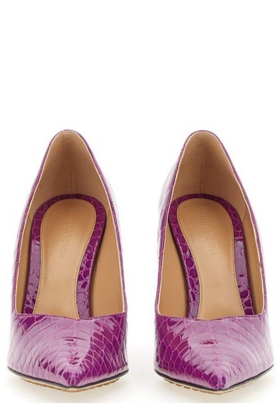 Bottega Veneta Embossed Punta Pumps