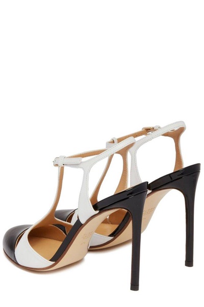 Francesco Russo Two-Toned T-Bar Pumps