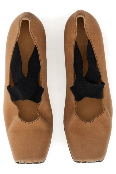 Uma Wang Cross Strap Ballerina Flats