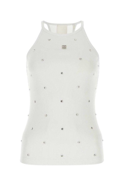 Givenchy Woman White Stretch Viscose Blend Tank Top