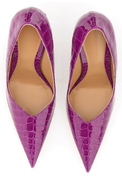 Bottega Veneta Embossed Punta Pumps